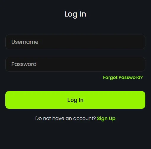 VeloBet Casino login form