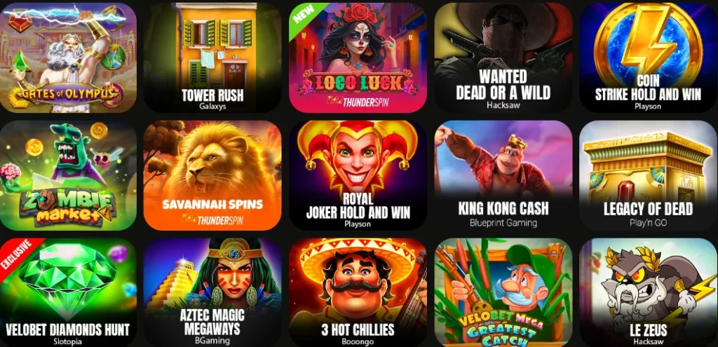 VeloBet-Casinospiele